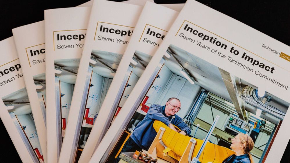 6 reports fanned out titled 'Inception to Impact Seven Years of the Technician Commitment'